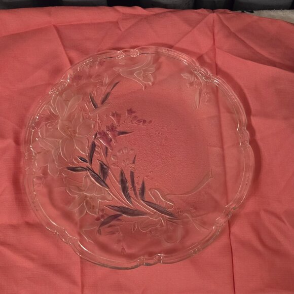 Vintage Savoir Vivre Crystal Christmas platter 13”. - Picture 4 of 4